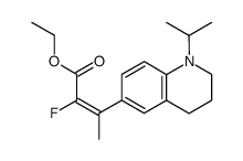 ethyl (E)-3-[1-(1-methylethyl)-1,2,3,4-tetrahydroquinolin-6-yl]-2-fluoro-2-butenoate结构式