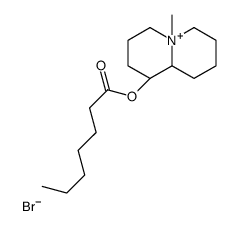 [(1R,9aR)-5-methyl-2,3,4,6,7,8,9,9a-octahydro-1H-quinolizin-5-ium-1-yl] heptanoate,bromide结构式