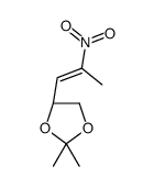 (4S)-2,2-dimethyl-4-(2-nitroprop-1-enyl)-1,3-dioxolane Structure