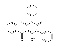 5-benzoyl-2,6-dioxo-1,3-diphenylpyrimidin-4-olate结构式