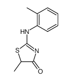 5-methyl-2-o-toluidino-thiazol-4-one Structure