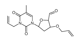 (2S,3S,5R)-5-(5-methyl-2,4-dioxo-3-prop-2-enylpyrimidin-1-yl)-3-prop-2-enoxyoxolane-2-carbaldehyde Structure