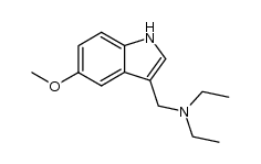 diethyl-(5-methoxy-1H-indol-3-ylmethyl)-amine Structure