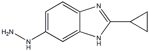 1H-Benzimidazole, 2-cyclopropyl-6-hydrazinyl- Structure