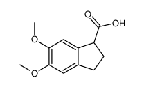 1H-Indene-1-carboxylic acid, 2,3-dihydro-5,6-dimethoxy- structure