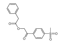 [2-(4-methylsulfonylphenyl)-2-oxoethyl] 2-phenylacetate结构式