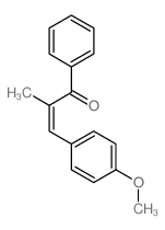 3-(4-methoxyphenyl)-2-methyl-1-phenyl-prop-2-en-1-one结构式