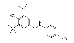 4-[(4-aminoanilino)methyl]-2,6-ditert-butylphenol结构式
