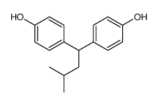 4-[1-(4-hydroxyphenyl)-3-methylbutyl]phenol Structure