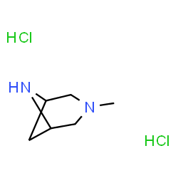 3-Methyl-3,6-diazabicyclo[3.1.1]heptanedihydrochloride Structure