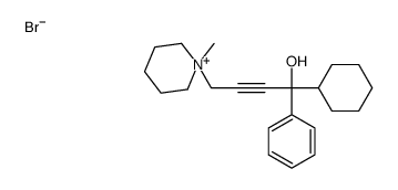 1-cyclohexyl-4-(1-methylpiperidin-1-ium-1-yl)-1-phenylbut-2-yn-1-ol,bromide Structure