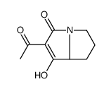 3H-Pyrrolizin-3-one,2-acetyl-5,6,7,7a-tetrahydro-1-hydroxy-(7CI,8CI,9CI) structure