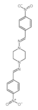 1,4-Piperazinediamine,N1,N4-bis[(4-nitrophenyl)methylene]- picture