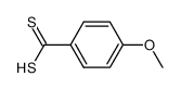 p-(methoxy)dithiobenzoic acid Structure