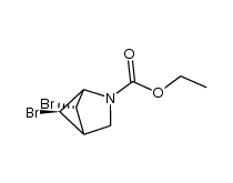 N-(ethoxycarbonyl)-5-anti-6-anti-dibromo-2-azabicyclo[2.1.1]hexane Structure