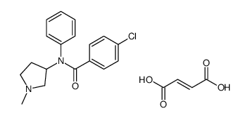 (E)-but-2-enedioic acid,4-chloro-N-(1-methylpyrrolidin-3-yl)-N-phenylbenzamide Structure