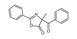 5(4H)-Oxazolone,4-benzoyl-4-methyl-2-phenyl-结构式