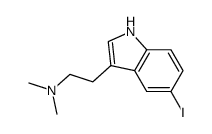 [2- (5-iodo-1H-indol-3-yl)-ethyl]- dimethyl-amine结构式