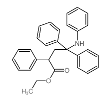 Butyric acid,4-anilino-2,4,4-triphenyl-, ethyl ester (8CI) Structure