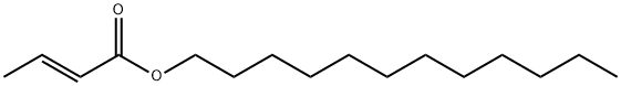 2-Butenoic acid, dodecyl ester, (2E)- structure
