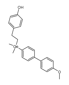 4-(2-((4'-methoxy-[1,1'-biphenyl]-4-yl)dimethylgermyl)ethyl)phenol Structure