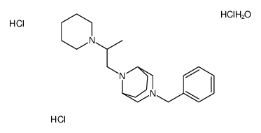 3-benzyl-9-(2-piperidin-1-ylpropyl)-3,9-diazabicyclo[3.3.1]nonane,hydrate,trihydrochloride Structure