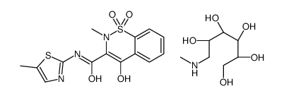 4-hydroxy-2-methyl-N-(5-methyl-1,3-thiazol-2-yl)-1,1-dioxo-1λ6,2-benzothiazine-3-carboxamide,(2R,3R,4R,5S)-6-(methylamino)hexane-1,2,3,4,5-pentol Structure