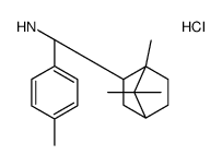 methane,(4-methylphenyl)methyl-(4,7,7-trimethyl-3-bicyclo[2.2.1]heptanyl)azanium,chloride结构式