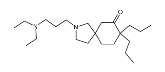 2-(3-(diethylamino)propyl)-8,8-dipropyl-2-azaspiro[4.5]decan-7-one结构式