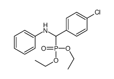 N-[(4-chlorophenyl)-diethoxyphosphorylmethyl]aniline结构式