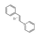 Pyridinium,1-(2-phenylethenyl)-, bromide (1:1)结构式