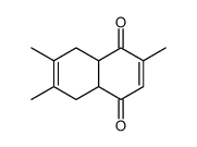 2,6,7-trimethyl-4a,5,8,8a-tetrahydronaphthalene-1,4-dione结构式