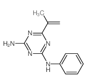 1,3,5-Triazine-2,4-diamine,6-(1-methylethenyl)-N2-phenyl- structure