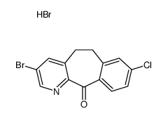 3-bromo-8-chloro-6,11-dihydro-5H-benzo[5,6]-cyclohepta[1,2-b]pyridin-11-one hydrobromide Structure