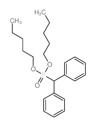 Phosphonicacid, P-(diphenylmethyl)-, dipentyl ester结构式