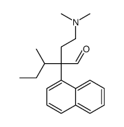 2-(2-dimethylaminoethyl)-3-methyl-2-naphthalen-1-yl-pentanal结构式