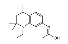 N-(1-ethyl-2,2,4-trimethyl-3,4-dihydroquinolin-7-yl)acetamide结构式