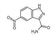 5-nitro-1(2)H-indazole-3-carboxylic acid amide结构式