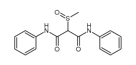 2-(methylsulfinyl)-N1,N3-diphenylmalonamide结构式