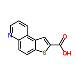 噻吩并[3,2-f]喹啉-2-羧酸结构式