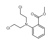 N,N-bis-(2-chloro-ethyl)-anthranilic acid methyl ester结构式