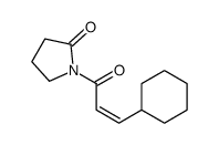1-(3-cyclohexylprop-2-enoyl)pyrrolidin-2-one Structure