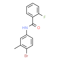 N-(4-Bromo-3-methylphenyl)-2-fluorobenzamide结构式
