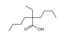 .alpha.-Butyl-.alpha.-ethylcaproic acid结构式