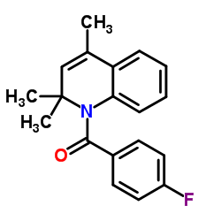 (4-Fluorophenyl)(2,2,4-trimethyl-1(2H)-quinolinyl)methanone结构式