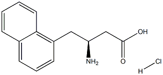 (S)-3-Amino-4-(1-naphthyl)-butyric acid-HCl Structure