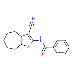 N-(3-Cyano-5,6,7,8-tetrahydro-4H-cyclohepta[b]thiophen-2-yl)benzamide picture