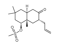 (1S,4aS,7R,8aS)-7-allyl-3,3,8a-trimethyl-6-octadecahydro-1-naphthalenyl methanesulfonate结构式