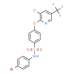 N-(4-BROMOPHENYL)-4-([3-CHLORO-5-(TRIFLUOROMETHYL)-2-PYRIDINYL]OXY)BENZENESULFONAMIDE Structure