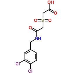 2-((2-[(3,4-DICHLOROBENZYL)AMINO]-2-OXOETHYL)SULFONYL)ACETIC ACID结构式